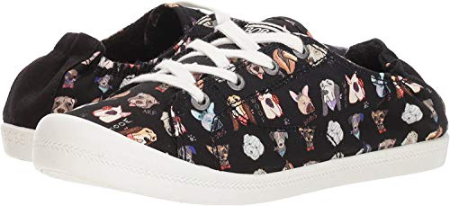 Tênis de festa feminino Skechers BOBS Beach Bingo-Dapper, Preto, 6
