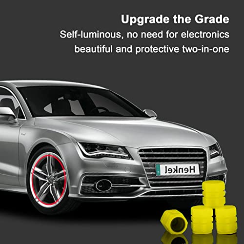 haste luminosa,Tampas Luminosas da Haste da Válvula | Conjunto tampa válvula pneu brilhante, resiste