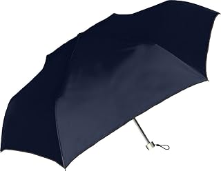 中谷-傘 中谷 晴雨兼用折傘 メンズ日傘 ネイビー 無地 【423-007】 手開き式 親骨グラスファイバー 60cm ビッグサイズ
