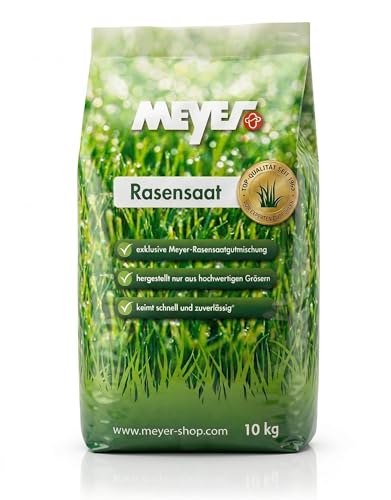 MEYER® RSM 2.3 Spielrasen 10 kg | Gebrauchsrasen für ca. 400 m² | Seit 2020 im GaLaBau bewährt & etabliert | Profi-Qualität: Extrem belastbar & regenerationsstark