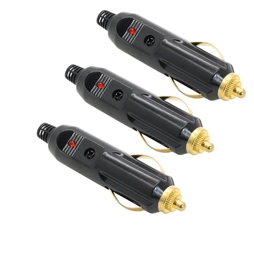 Prise Allume Cigare 12V Male, 3 Pièces 20A Prise Allume Cigare Male, Prise Allume Cigare, Prise Allume Cigare 12V, Prise 12V Allume Cigare, prises mâles pour allume-cigare 20 A