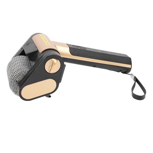 HELEVIA Cepillo Inalámbrico Recargable para Parrilla de Barbacoa, Limpiador de Rodillos de Acero Inoxidable de 350 RPM con Luz LED, Cepillo Eléctrico para Parrilla de Barbacoa (a)