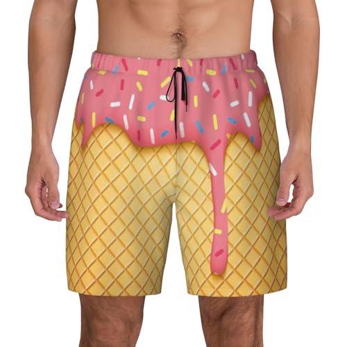 Short de plage homme séchage rapide anti-frottement avec caleçon intégré fluide