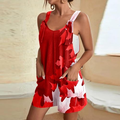 Mono de mujer corto con bolsillos e impresos de moda casual 3