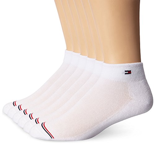 Tommy Hilfiger Women's 6 Pair Sporty, White, One Size