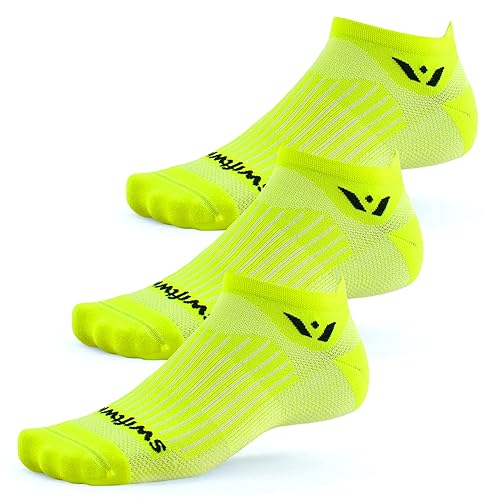 ASPIRE No-Show Running Socks (3 Pairs) – moisture-wicking, compression fit