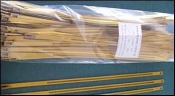 Klarus CTS-06P7X300ACC-GOLD Stainless Steel Cable Tie44; Anodized Gold - 10 Piece Per Pack