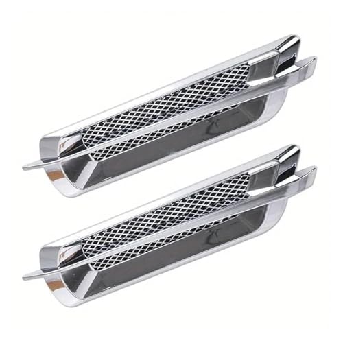 Flow Intake Cover Universal 2Pcs Chrome Car SUV Air Flow