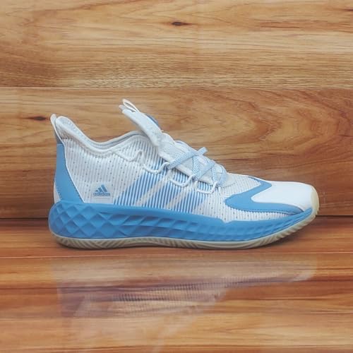 adidas Men's Pro Boost Low Lightstrike Basketball Shoes, White/Light Blue3