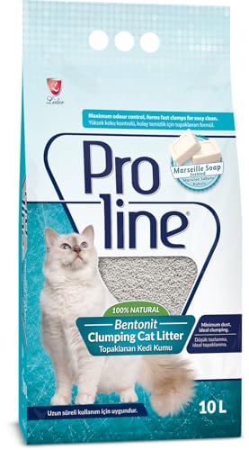 Proline Sabun Kokulu Bentonit Kedi Kumu, 10 L | Kolay Topaklanır