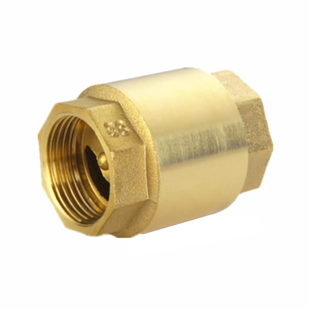 1 pz Ottone 1/2 "3/4" 1 "1-1/4" 1-1/2 "2" Filettatura Femmina Filo Bocca Valvola di Ritegno Verticale Valvola di Non Ritorno (Size : DN50)