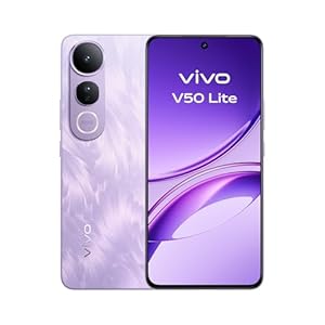 vivo V50 Lite 4G Smartphone, 8G+256G, 6,77" 120Hz P-OLED-Bildschirm, 50MP Sony Hauptkamera, Aura Light, 5200 mAh Akku, 90W FlashCharge, IP65, 400% Lautstärke & Dual-Stereo-Lautsprecher, Dual Sim Handy