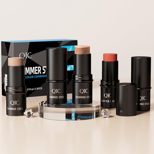 3 Pcs Kontur Stick Makeup Kit, Schattierungen Mit Creme Bronzer Kontur Highlighter Und Erröten Stick, Leicht Sculpt Die Wangen Nicht Fettig Wasserdicht Lang Anhaltende Matte Dewy Effekt