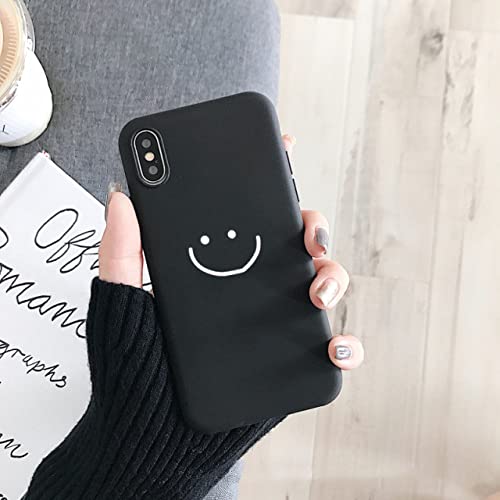 MXBXLG Fashion Simple Smile Face Couple TPU Case For iPhone 5 5S SE 2020 7 8 13 11 12 Pro Max Mini 6 6s S Plus Soft Silicone Funda,Khe,xtxlbai,For iPhone 6 6S