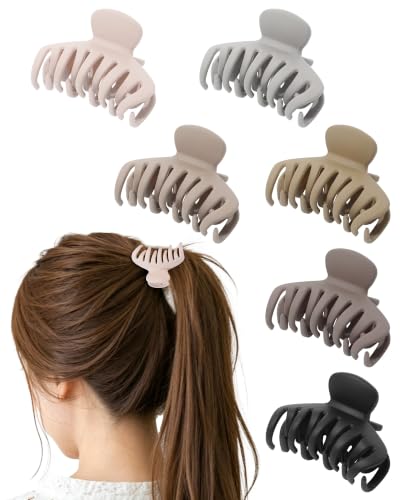 Mesovor 2.5" Small Double Row Teeth Claw Clips for Thin Fine Short Hair