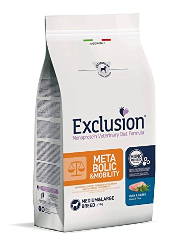 Exclusion Crocchette Cane Diet 12kg (metabolic maiale e fibre)