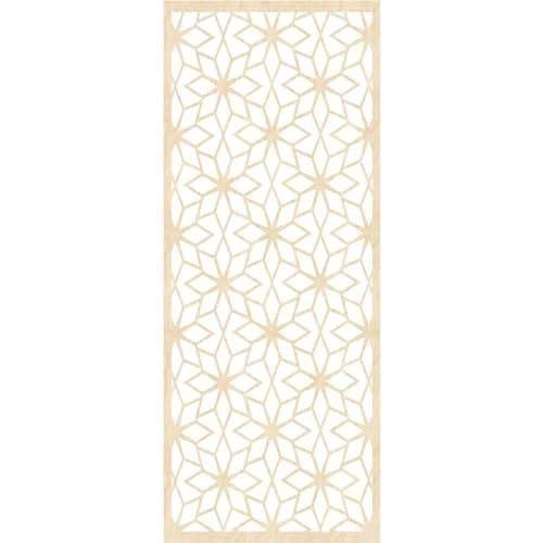 Image of 23 3 /8 inchW x 59 3 /8 inchH x 1 /4 inchT Lake Decorative Fretwork Wood Wall Panels, Birch