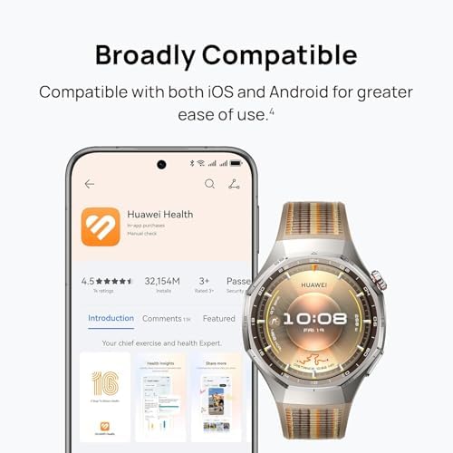 HUAWEI WATCH GT 6 Pro Akıllı Saat, 21 güne varan pil ömrü, GPS Akıllı Saat, 100+ Spor Modu, Bisiklet Özelliği, iOS ve Android Uyumlu, EKG Analizi, Sağlık Takibi, 46 mm Siyah - Görsel 4