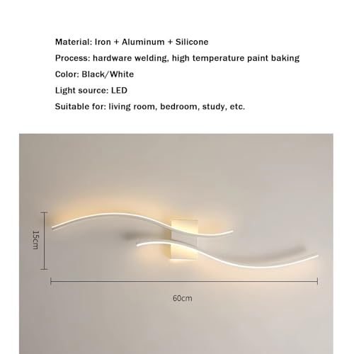 Lámpara de pared moderna para pasillo que elimina zonas oscuras con luz LED regulable 6