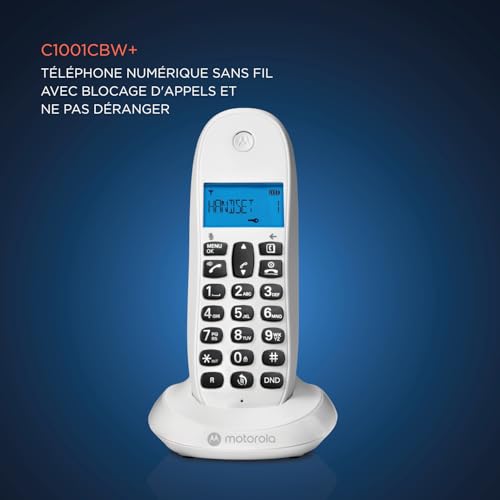 Motorola C1001cb+ / Téléphone sans fil - vue 7