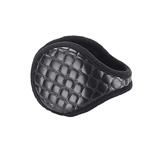 Yamia Winter Ear Muffs Unisex Ear Muffs Warmers Foldable Leather Classic Plush Winter Warm Adjustable Windproof Earmuffs Gift For Men/Women For Cold Weather (Color : Black, Size : 1 Pack) #TOP14