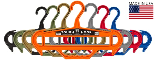 Tough Hanger Xl (Black) 100% Usa Made, Ultimate Unbreakable All-Purpose Premium Xl Large Heavyweight Standard Hanger The Only Hangers On The Market With A Built In Carry Handle Holds 180 Pounds #TOP2