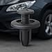 Lantee 100 Pcs Car Front Fender Skirt Push-Type Plastic Nylon Retainer Clips Fasteners Rivets 15 x 12 x 6mm