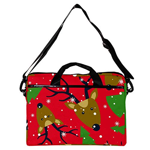 Bolso bandolera para portátil de 14 a 15.4 pulgadas con diseño de copo de nieve 2