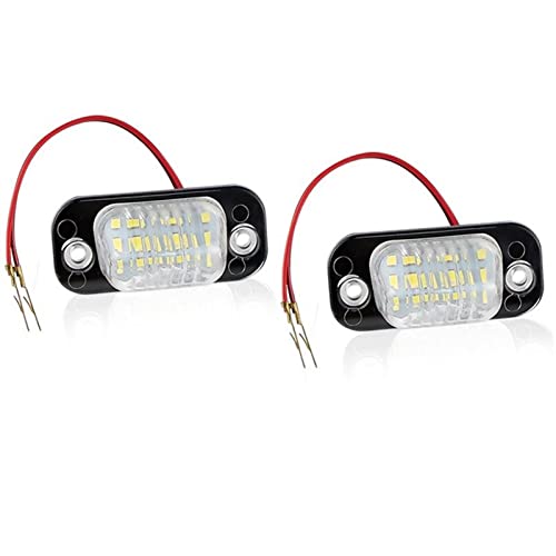 2 luces blancas de matrícula para VW Golf Mk3 y Polo 3 Classic Cabriolet Seat