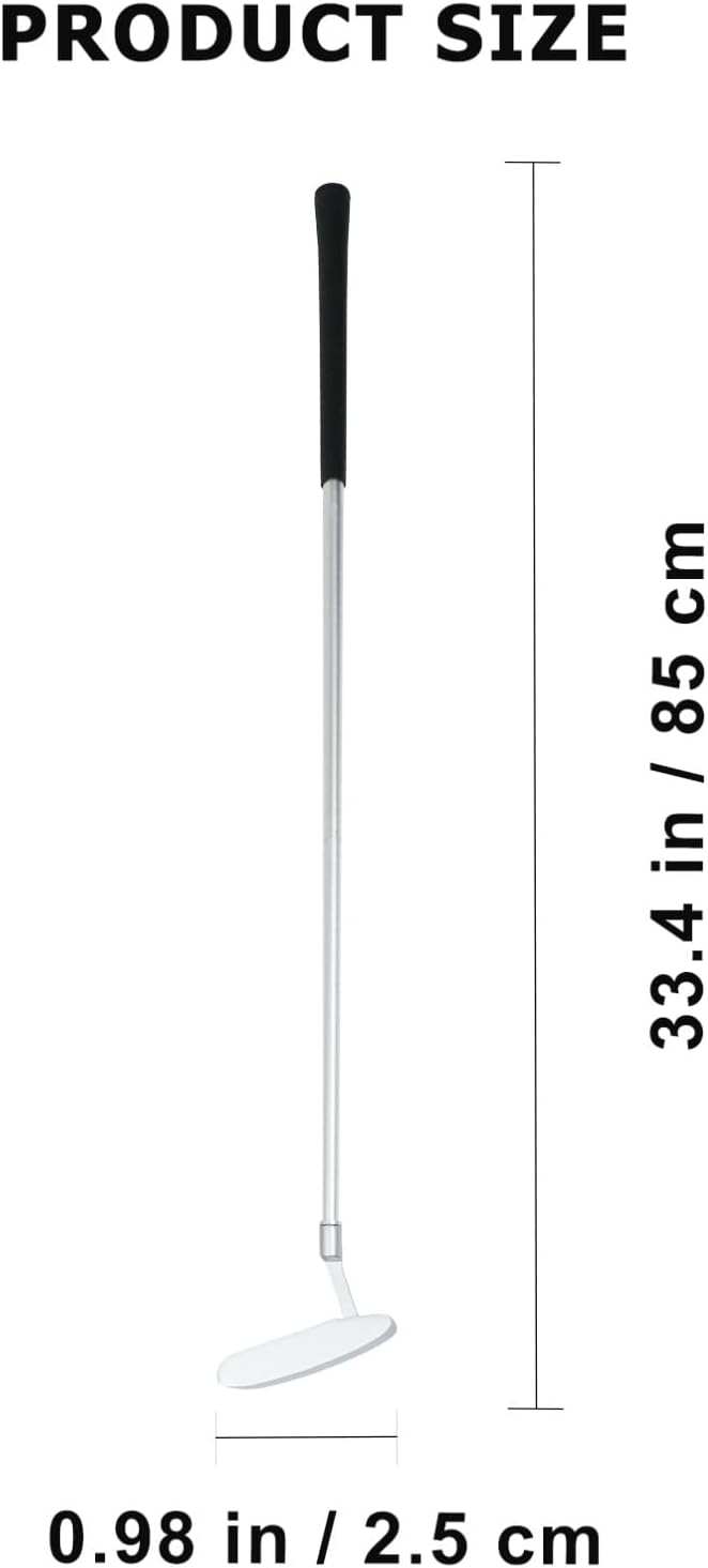 NOLITOY Portable 3-Section Detachable Golf Putter Zinc Alloy Training Putter Set Silver for Indoor Outdoor Golf Practice and Beginner Golfers