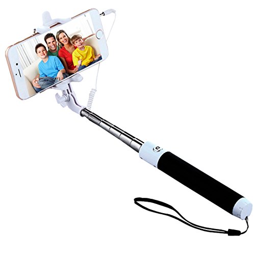 Selfie Stick, SUFUM One-Piece 3-In-1Self-portrait Monopod Extendable Selfie Stick for iPhone ISO 5.01 and Smart Phones with Android 4.2.2 System and Above