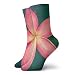 Produktbild hgfyef Retro Rot Floral Socken Männer Frauen Sport Athletic Socken Casual Comfy Socken 30cm (11,8 Zoll)