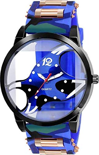 Unique Design Multi Color Blue Watch for Boys, Men (B085412QMY) Amazon Price History, Amazon Price Tracker