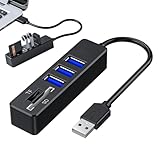 Sturdy & Heat-Resistant Build for Longevity: Crafted from high-quality materials, this USB multiport adapter excellent heat dissipation and long-term performance, preventing overheating and ensuring stable