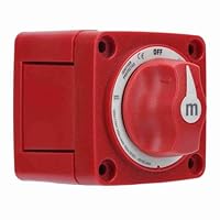 Yacht-Batterieschalter 6006 MSeries Batterietrennschalter Einkreisschalter-Zubehör für Marineboote, DC 12–48 V Einkreis-EIN-AUS-Schalter IP66 Wasserdicht