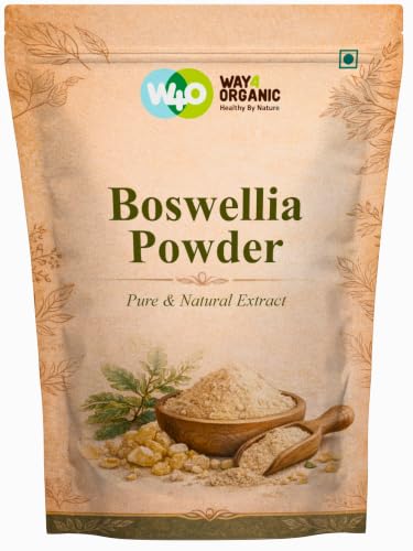 WAY 4 ORGANIC W4O Boswellia Serrata Extract Powder, Frankincense Extract, Pure Herbal Botanical, Vegan, Gluten Free, Resealable Pouch 8 Oz (227g)