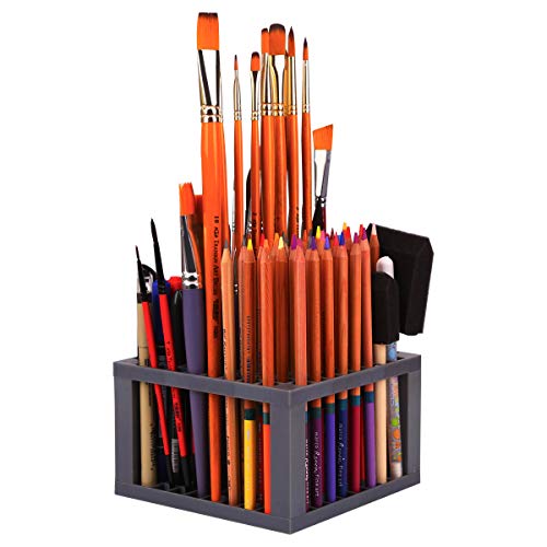 Transon Paint Brush Holder Organizer 96 Slots Desk Caddy For Pens, Pencils, Brushes, Markers #TOP1