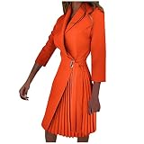 Womens Business Suits 3/4 Sleeve Tunic Skirt Suits for Work Jacket Skirt Suit Set Professional Dress