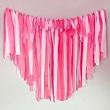 50 Pcs Flamingo Pink Streamers Party Decorations Streamer Backdrop 24 Colors Fringe Backdrop for Parties Birthday Party Streamers Decorations Plastic Strips Bachelorette Baby Shower Party Backdrop