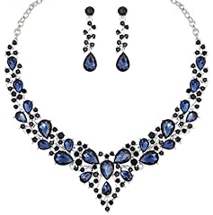 navy blue-platinum tone