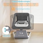 Baby Swing for Infants | Electric Baby Bouncer and Rocker with Large Screen, Remote Infant Swing for Baby Boy Girl with Bluetooth, Baby Swings for Infants to Toddler with 11 Lullabies, 5 Speeds - Image 2