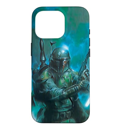 Star Wars Classic Boba Fett Battle Ready Green Case for iPhone 16 Pro