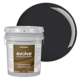 EVOLVE Interior Paint & Primer, Eggshell (Black Iron), 5 Gallon – One-Coat Coverage, Excellent Hide, Low VOC, Low Odor, Washable Paint for Walls, Doors & Trim