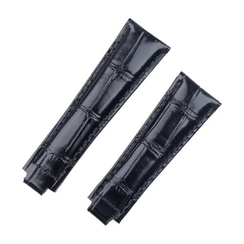 20mm �A�����ʃ��U�[���v�o���h �����b�N�X �T�u�}���[�i�[ �f�C�g�i ���b�g�}�X�^�[ GMT �X�g���b�v �u���X���b�g�ƌ݊�������(Black,20MM_SILVER ROSE BUCKLE)