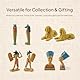 Milageto 12-teiliges Ägypten-Figuren, kleine Statuen, ägyptische Ornamente, Neuheit, Mehrfarbig, hohe Simulation, Pyramide