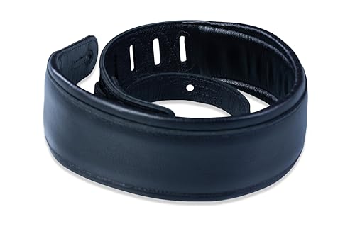 Levy's Leathers Pm32-blk skórzany pasek odzieżowy z podkładką piankową - czarny