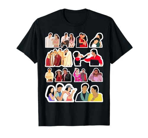 Bollywood Cartoon Minimalistic T-Shirt