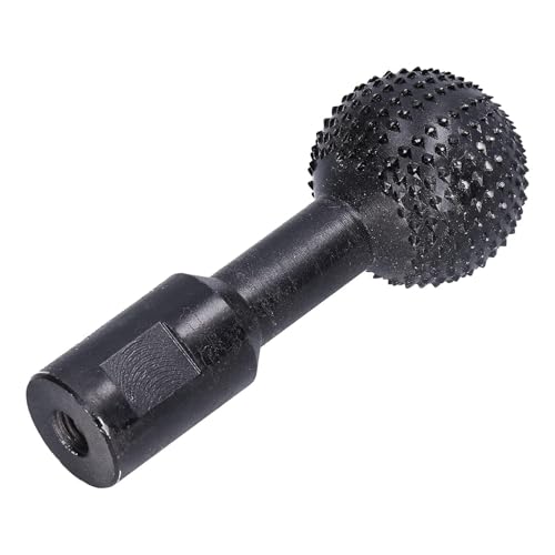 Fresa rotante sferica, Lima rotante sferica in acciaio Testa di smerigliatura a sfera Lima sferica Sfera di metallo Strumento di fresatura per punte da trapano per smerigliatrice angolare(14mm)