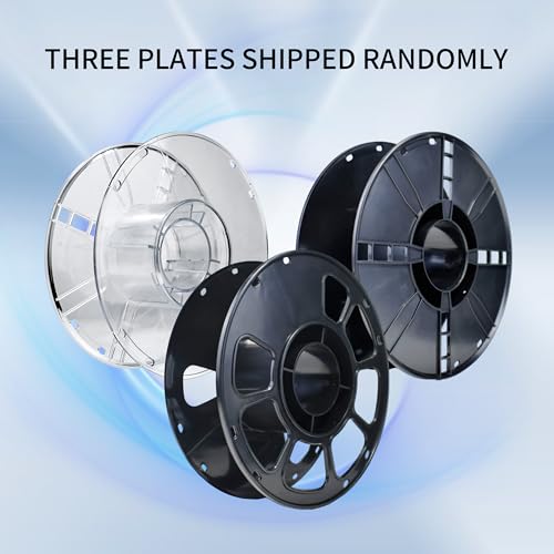 Image of iBOSS PLA Plus Filament 1.75mm+ /- 0.02 mm, 3D Printer Filament Transparent Tri Color Filament with Shiny Glitter, 3D Printing Filament, 1KG /Spool Transparent Sparkling Yellow Blue