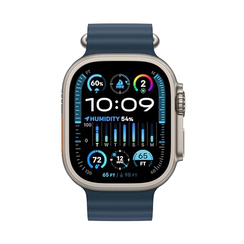 Apple Watch Ultra 2 [GPS + Cellular 49mm] Smartwatch with Rugged Titanium Case & Blue Ocean Band. Fitness Tracker, Precision GPS, Action Button, Extra-Long Battery Life, Bright Retina Display by Apple - Image 2
